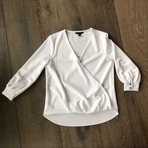 Banana Republic Faux Wrap Top